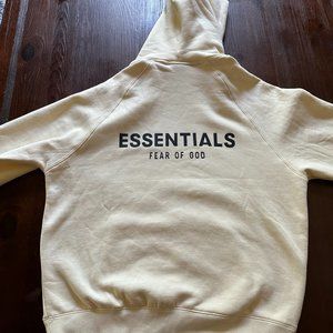 Fear of God Essentials Pull-Over Hoodie (SS21) Cream/Buttercream (XS)